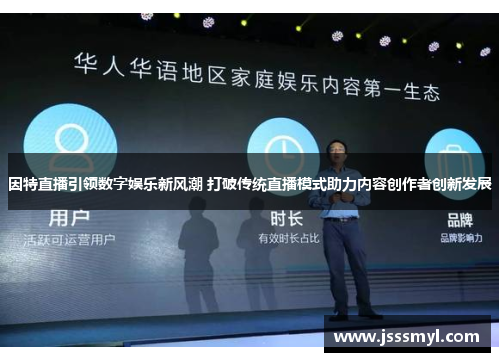 因特直播引领数字娱乐新风潮 打破传统直播模式助力内容创作者创新发展